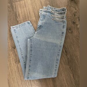 Light Blue Chain Detail Women’s  Jeans!